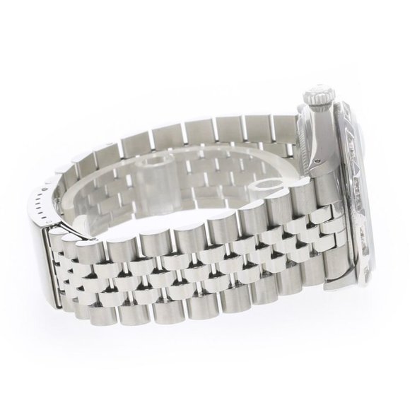 ROLEX DATEJUST SALMON ROMAN DIAL 18KW PYRAMIND-DIAMOND STEEL JUBILEE WATCH 16014 - Picture 5 of 7